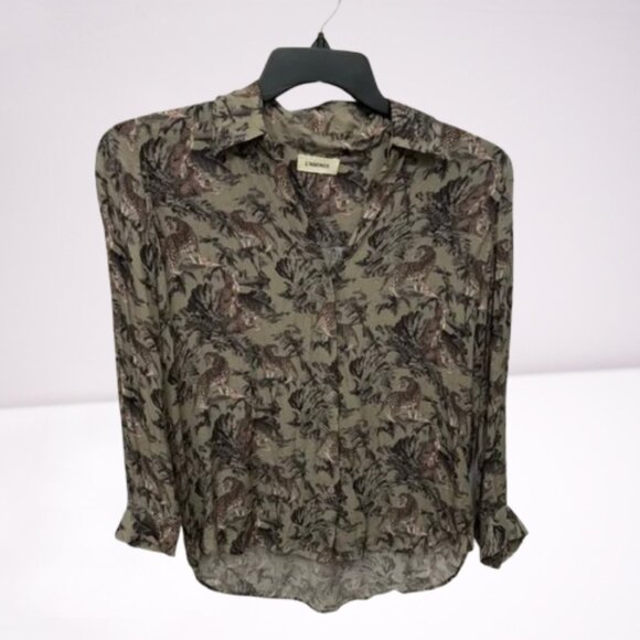 L’agence jungle print Nina silk blouse - Picture 1 of 6